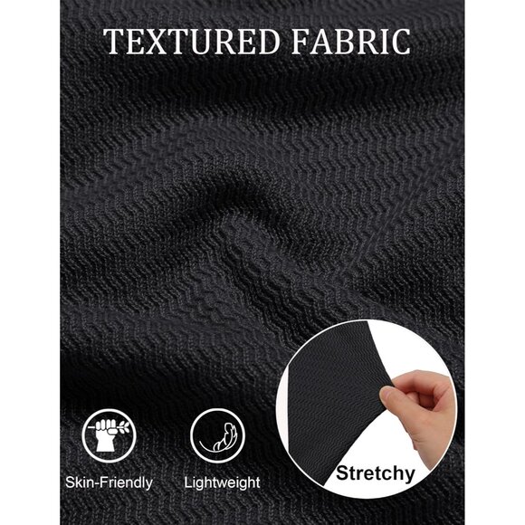 Men's Knit Polo Sweater V-Neck Long Sleeve Dress Pullover Fall Sweater Black - Picture 5 of 5